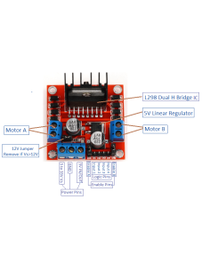 L298N Çift Motor Sürücü Kartı