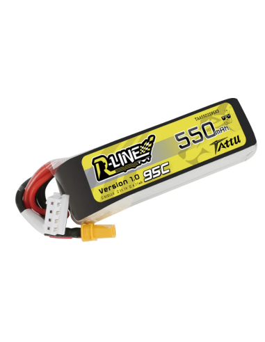 Tattu R-Line 550mAh 3S 11.1V 95C LiPo Batarya (XT30)